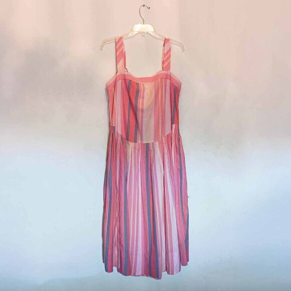 NWT Free People Primavera Stripe Midi Dress Size L & M - Picture 6 of 10